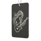 Zwart-wit Vrouw Stick figuur spelen Luchtverfrisser (Links)