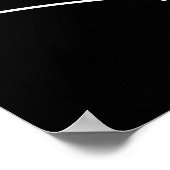 Zwart-wit vrouwelijke bloemen kus lijn kunst poster (Hoek)