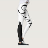 Zwart-wit vrouwen leggings (Rechts)