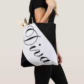 Zwart-wit vrouwen tote bag (Dichtbij)