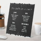 Zwart-wit vuur reclamebord met voetstuk (Insitu)