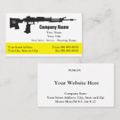 Zwart-wit Vuurwapens Visitekaartjes (Voorkant / Achterkant)