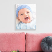 Zwart-wit wandcanvas foto canvas afdruk (Insitu (Woonkamer))