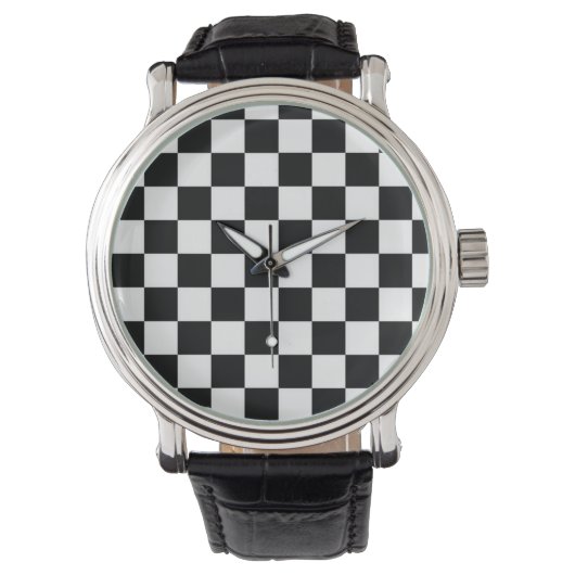 Zwart-wit wandklok horloge (Voorkant)