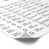 Zwart-wit, warmroze sierapentaart poster (Hoek)