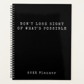 Zwart Wit Wat is mogelijke bemoedigende tekst Planner (Voorkant)