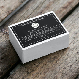 Zwart & wit waterdicht zeep product label voedselcontainer etiket