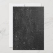 Zwart Wit Waterverf Afstuderen BBQ Kaart (Achterkant)