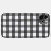 Zwart-wit Waterverf Buffalo Check Case-Mate iPhone Case (Achterkant (horizontaal))