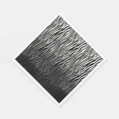 Zwart Wit Waterverf Ombre Zebra Print Servet (Hoek)