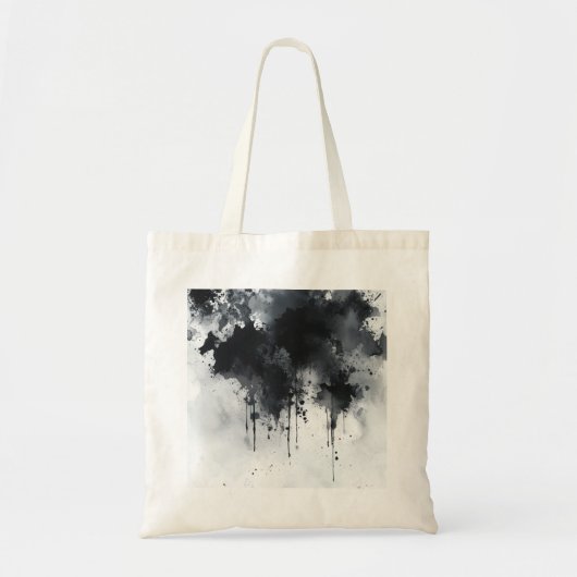 Zwart-wit Waterverf print 2 Tas (Voorkant)