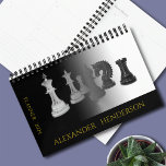 Zwart-Wit Waterverf Schaak Gouden Naam Planner<br><div class="desc">Stap terug in de tijd met onze Black and White Waterverf Chess Gold Name Planner. Deze prachtige en aanpasbare planner toont een boeiend schaakontwerp in zwart-wit met een vleugje waterverf, geaccentueerd met een vleugje goud voor jouw naam. Blijf georganiseerd en geïnspireerd met deze unieke en artistieke planner die een vleugje...</div>