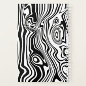 Zwart Wit Wavy Gestreepte Planner of Kies Kleuren (Achterkant)