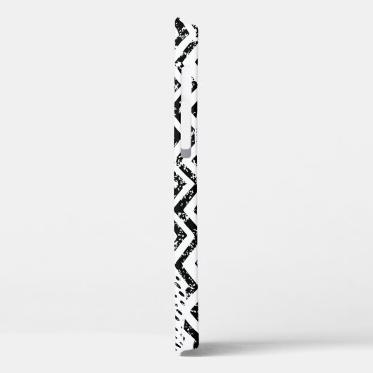 Zwart Wit Wavy Patchwork Ornament Case-Mate iPhone Case (Achterkant / Links)
