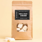 Zwart Wit Wax Melt Minimalistisch Modern 3x2" Labe Voedselcontainer Etiket