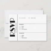 Zwart-wit-We Do-Wedding Ringen- RSVP Kaartje (Achterkant)