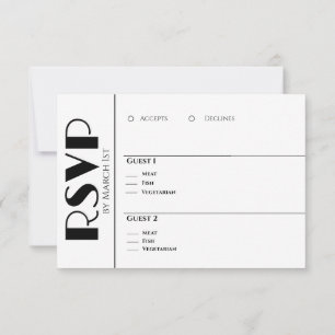 Zwart-wit-We Do-Wedding Ringen- RSVP Kaartje