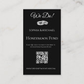 Zwart-wit- We Do-Wedding Rings-Registry- Visitekaartje (Achterkant)