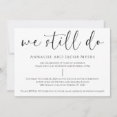 Zwart-wit We doen nog steeds gelofte verlenging br Kaart (Voorkant)