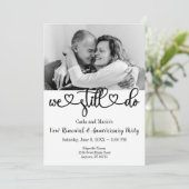 Zwart-wit We doen nog steeds gelofte vernieuwing / Kaart (Staand voorkant)