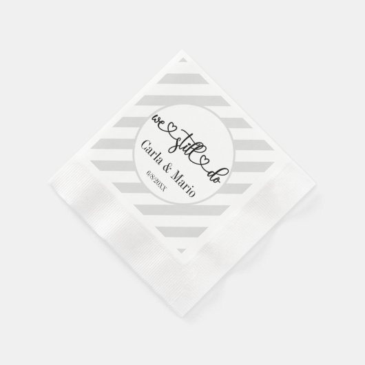 Zwart-wit We doen nog steeds gelofte vernieuwing / Servet (Hoek)