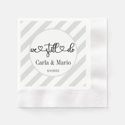 Zwart-wit We doen nog steeds gelofte vernieuwing / Servet (Voorkant)