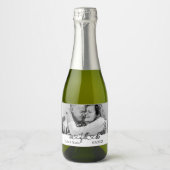 Zwart-wit We doen nog steeds gelofte vernieuwing / Sparkling Wijnetiket (Voorkant)