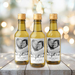 Zwart-wit We doen nog steeds gelofte vernieuwing / Wijn Etiket