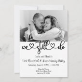 Zwart & Wit We Doen Nog Steeds Huwelijksvernieuwin Kaart (Voorkant)