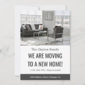 Zwart-wit We zijn bewegende aankondiging (Voorkant)