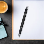 Zwart wit website naam tekst pen