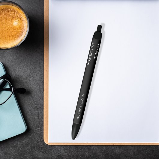 Zwart wit website naam tekst zwarte inkt pen