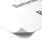 ZWART-WIT WELKOM Baby shower Poster (Hoek)