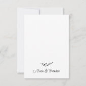 Zwart Wit Welkom bij de Nacht Vooraf Kaart (Achterkant)