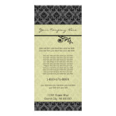 Zwart-wit wervelde gestreepte Kaart in rack (Voorkant)