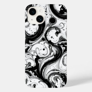 Zwart-wit wervelende iPhone / iPad-hoesje Case-Mate iPhone 14 Hoesje