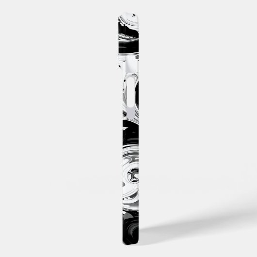 Zwart-wit wervelende iPhone / iPad-hoesje Case-Mate iPhone Case (Achterkant / Links)