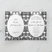 Zwart-wit wervelfoto tweevoudige bruiloft (Binnen)