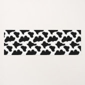 Zwart-wit western faux koeienhuid yogamat (Achterkant (horizontaal))