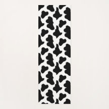 Zwart-wit western faux koeienhuid