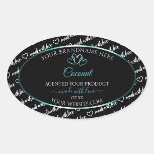 Zwart Wit Wide Cloud Product Labels Blauwgroen har