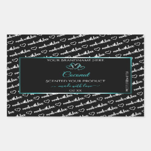 Zwart Wit Wide Cloud Product Labels Blauwgroen har