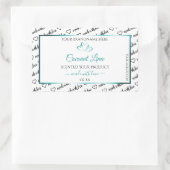 Zwart Wit Wide Cloud Product Labels Blauwgroen har (Tas)