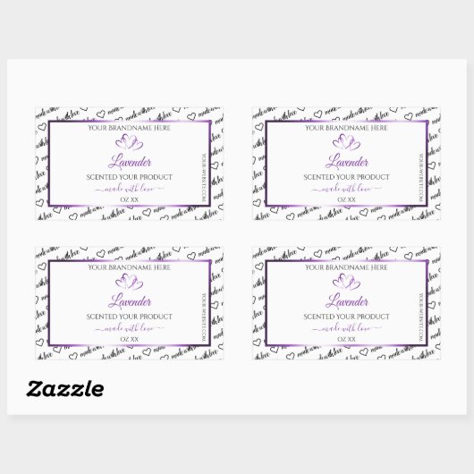 Zwart Wit Wide Wolk Etiket Paars Hart (Vel)