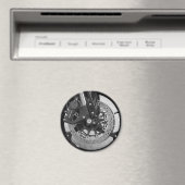 Zwart & Wit Wiel Magneet (Insitu (Vaatwasser))