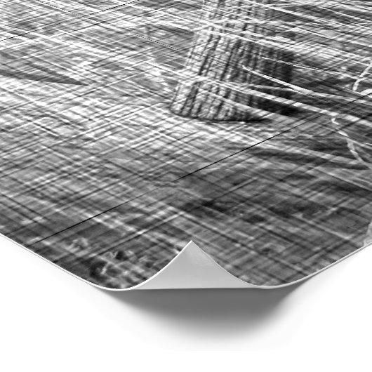 Zwart-wit wielafdrukken poster (Hoek)