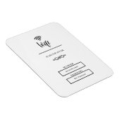 Zwart-wit wifi wachtwoord voor thuis magneet (Rechterzijde)