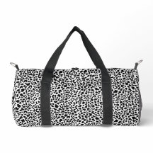 Zwart & wit wild dier print. Sneeuwluipaard Prin