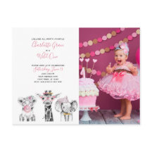 Zwart Wit Wild Een Meisje's Eerste Verjaardag Foto