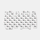 Zwart wit wild party dier verjaardag bedankdoosjes (Uitgevouwen)